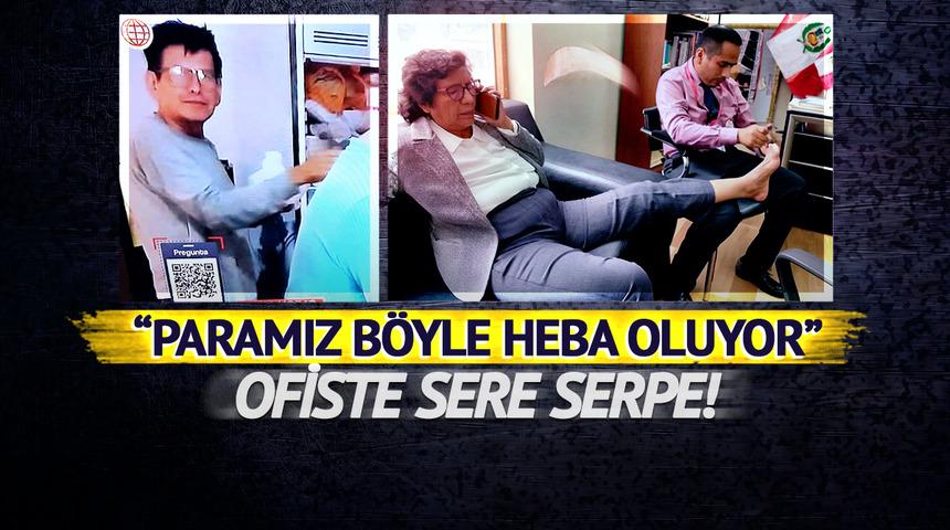 Ayaklarını uzatıp sere serpe yayıldı! Meclisi karıştıran fotoğraf: Tırnaklarını kestiren Peru milletvekili V&aacute;squez'e tepki yağdı 