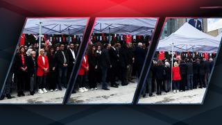 Bir anda hepsi birden sırtını döndü! 29 Ekim Cumhuriyet Bayramı töreninde protesto kameraya böyle yansıdı