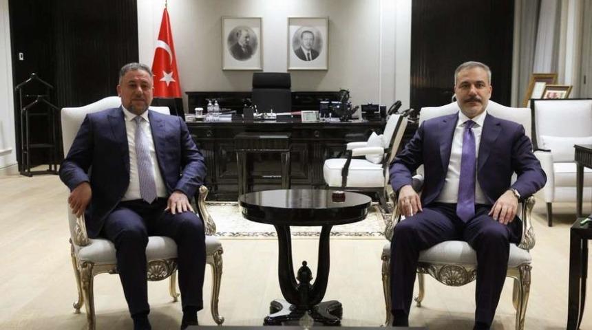 Bakan Fidan, Irak Egemenlik İttifakı Lideri Hançer’i kabul etti