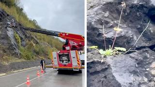 Kayalıklardan sarkan kablolar korkuttu, ekipler harekete geçti! 19 yıllık gerçek sonradan ortaya çıktı