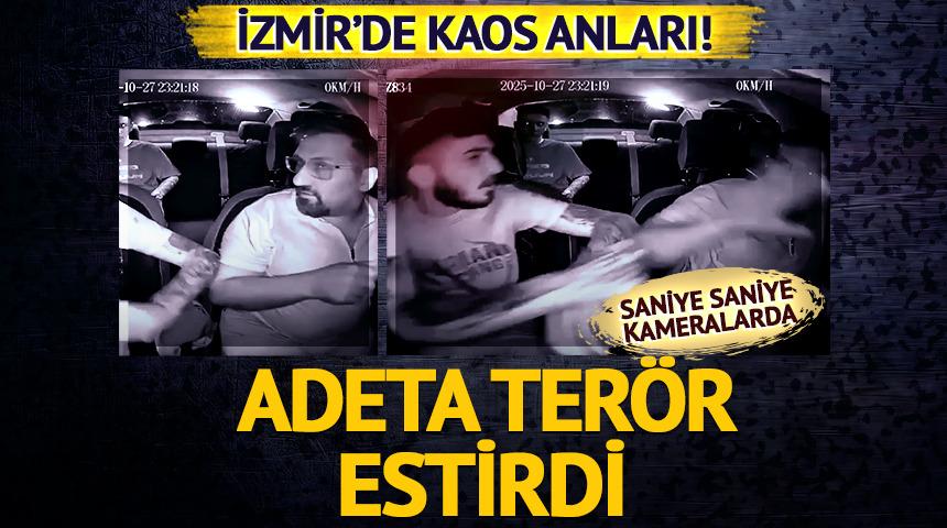 Takside terör estirdi: Yaşanan anlar saniye saniye kamerada!