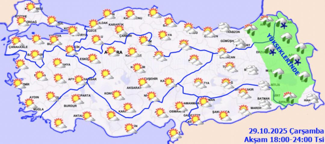 Meteoroloji uyardı: 4 il için sarı kodlu alarm verildi! Karla karışık yağmur geliyor: Şiddetli fırtınaya dikkat! 6