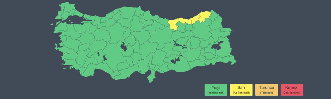 Meteoroloji uyardı: 4 il için sarı kodlu alarm verildi! Karla karışık yağmur geliyor: Şiddetli fırtınaya dikkat! 5