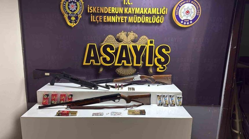 Hatay’da havaya rastgele ateş açan 4 kişi gözaltına alındı