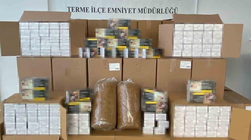 Tütün operasyonunda 461 bin makaron ele geçirildi