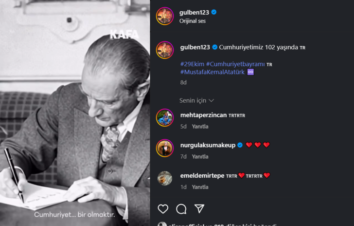 29 Ekim Cumhuriyet Bayramı gururla kutlanıyor! İşte ünlülerin mesajları G4