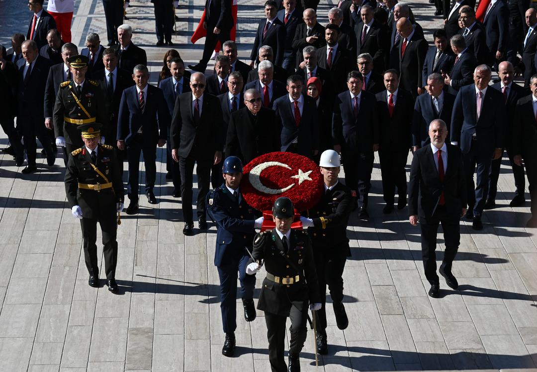 Cumhurbaşkanı Erdoğan ve devlet erkanı  Anıtkabir’de 1