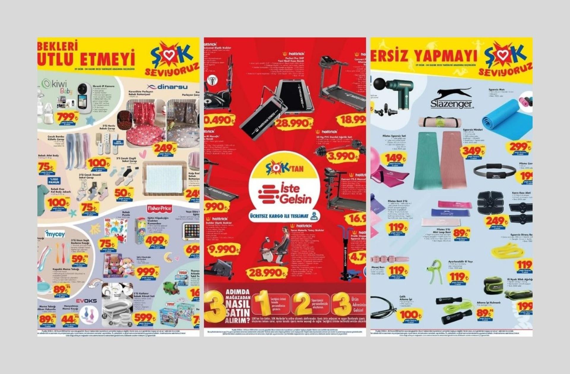 ŞOK'a spor, kırtasiye ve bebek eşyaları geliyor! ŞOK 29 Ekim 2025 aktüel kataloğu