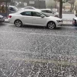 Kovancılar ilçesinde dolu yağışı etkili oldu