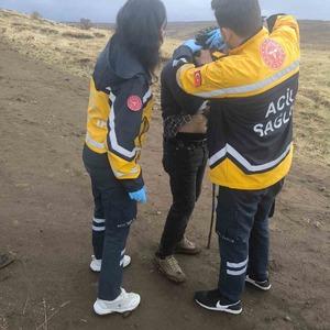 Yanına yıldırım düşen şahıs yaralandı