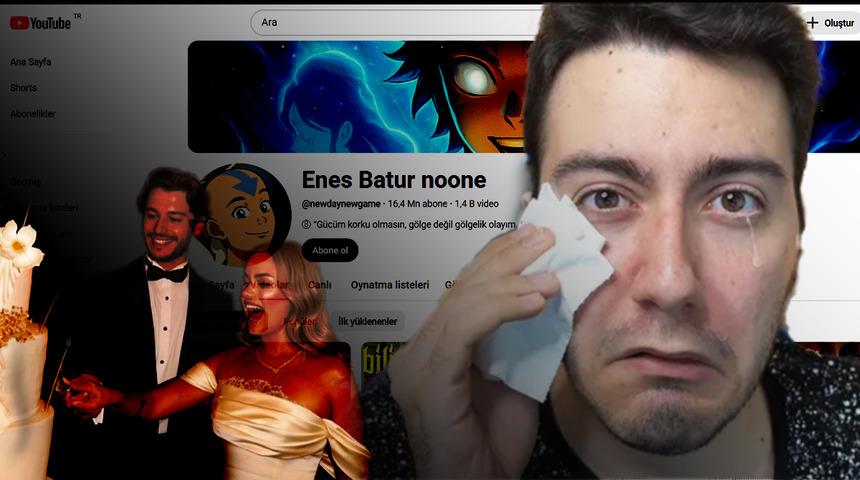 İsmini de profilini de değiştirdi: Enes Batur Youtube hesabını geri a&ccedil;tı