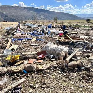 Ankara’da fırtınada hasar gören bölge görüntülendi
