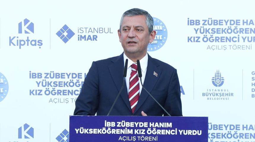 Özgür Özel, Şişli'de kız öğrenci yurdu açılış törenine katıldı