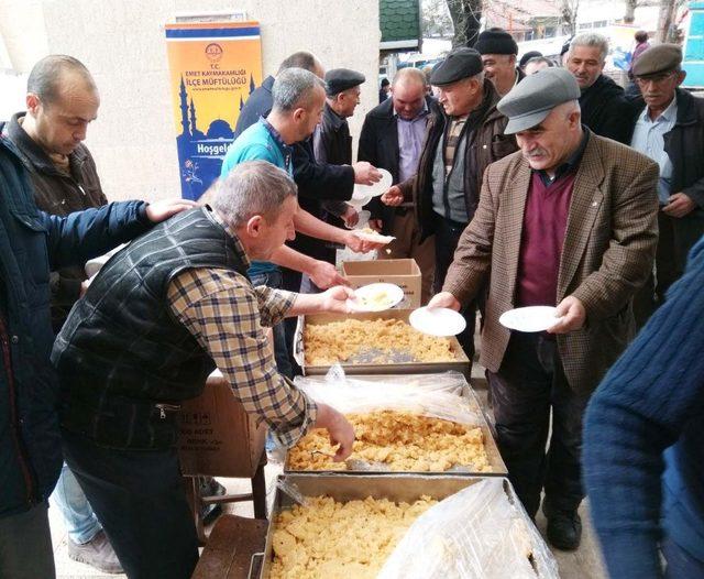 Emet’te Afrin şehitleri için mevlit okutuldu