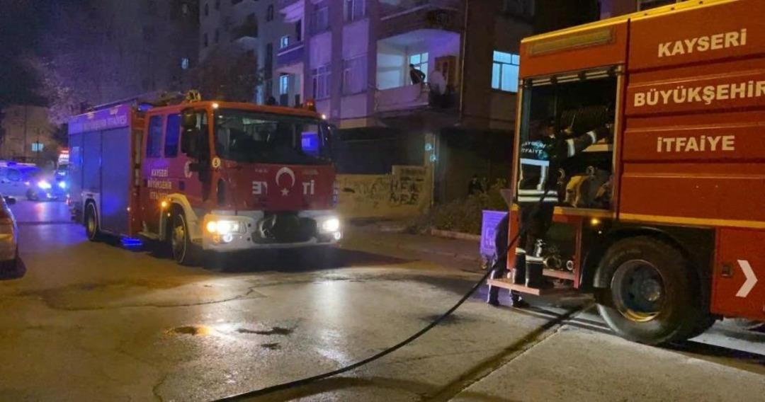 Kayseri’de bodrum katında yangın: 4 çocuk dumandan etkilendi 1