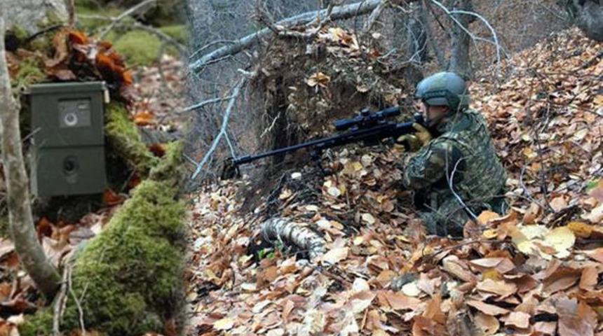 Yaban hayatını izlemek için kurulan fotokapana PKK'lı terörist takıldı