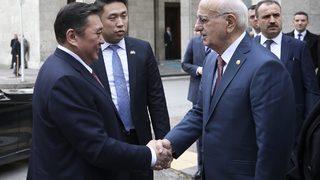 Moğolistan Meclis Başkanı Miyegombo TBMM'de