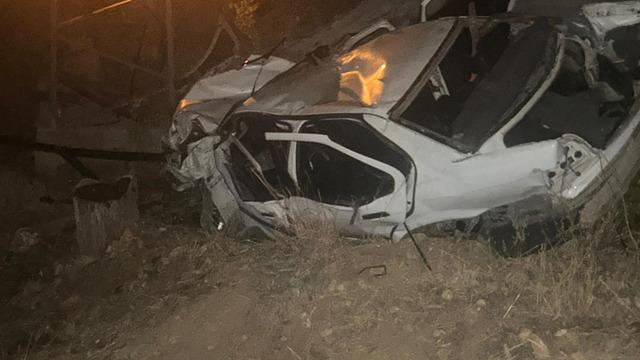 Otomobil, şarampole uçtu: 1 ölü, 3 yaralı