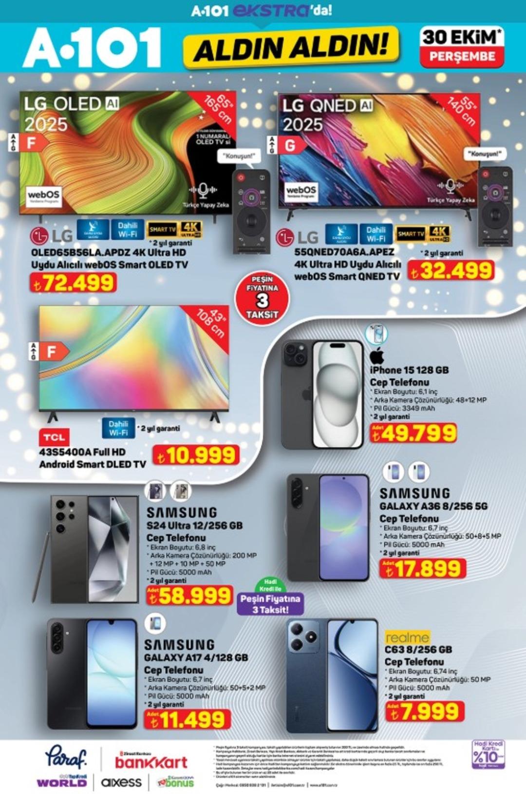 A101 e outdoor kıyafetler, marka parfümler ve mobilya geliyor! Tüm sayfalarıyla 30 Ekim A101 Aldın Aldın Kataloğu 19