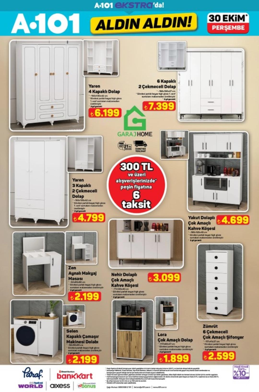 A101 e outdoor kıyafetler, marka parfümler ve mobilya geliyor! Tüm sayfalarıyla 30 Ekim A101 Aldın Aldın Kataloğu 21