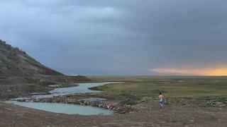 Aniden bastıran sağanak kaplıca keyfini böldü