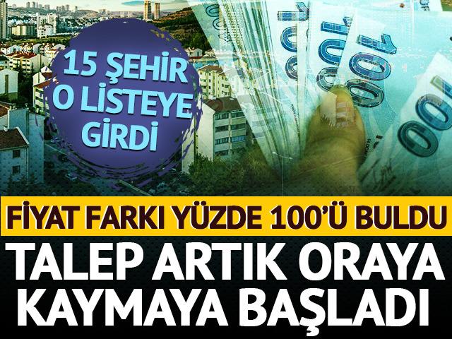 Fiyat farkı yüzde 100'ü buldu! 15 şehir o listeye girdi