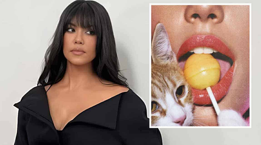 Kourtney Kardashian lolipop çıkardı! Amacını duyanlar şaşırdı