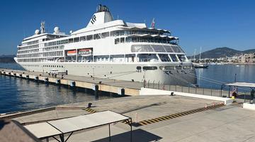 Bodrum'da kruvaziyer turizmi devam ediyor