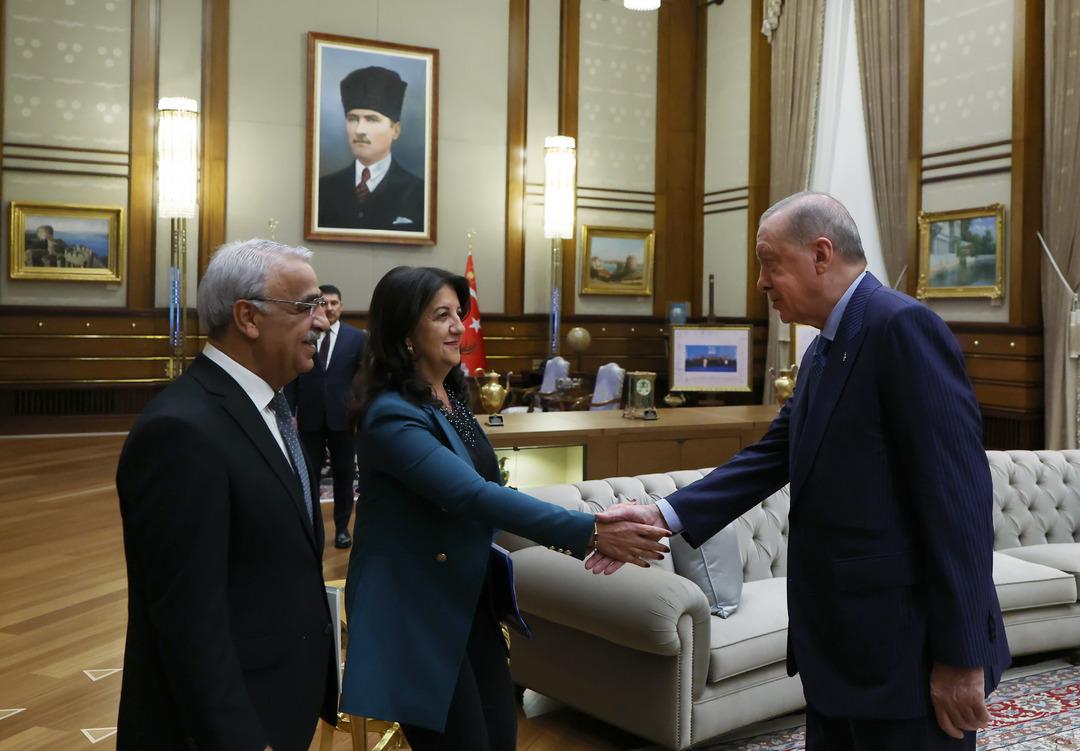 Cumhurbaşkanı Erdoğan ın Terörsüz Türkiye mesaisi! DEM Parti heyetini kabul etti 1
