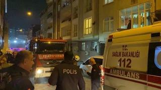 Esenler'de 5 katlı binada yangın paniği: 15 kişi hastaneye kaldırıldı