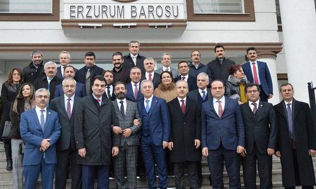 Yargıda Birlik Derneği Erzurum Barosunu ziyaret etti