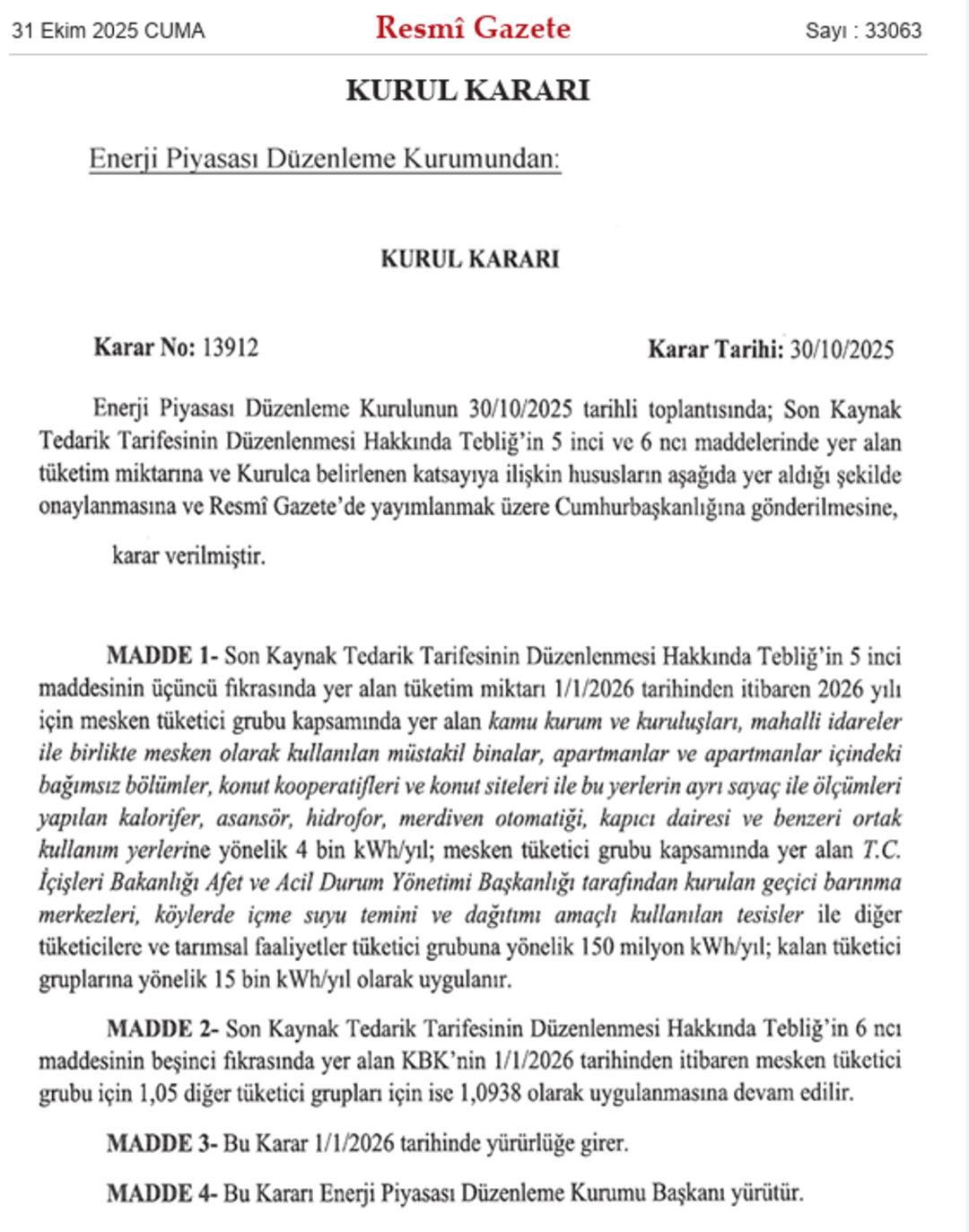 Resmi Gazete de yayımlandı! Milyonlarca aboneyi ilgilendiriyor: Elektrik tüketiminde yeni dönem 2