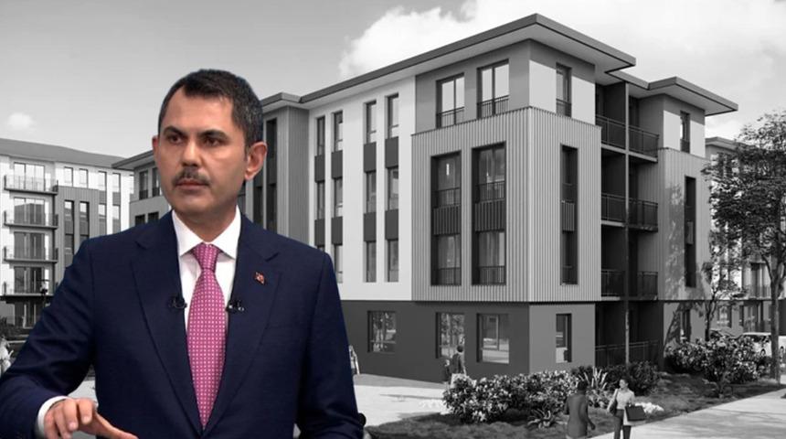 Bakan Kurum Yüzyılın Konut Projesi'nin örnek dairelerinin görüntülerini paylaştı!