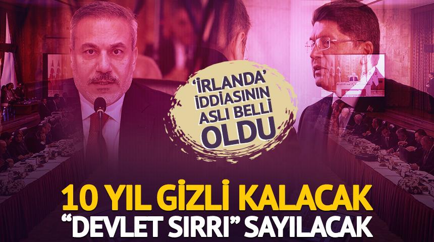 10 yıl gizli kalacak, "devlet sırrı" sayılacak