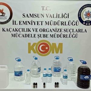 Samsun’da sahte içki operasyonu
