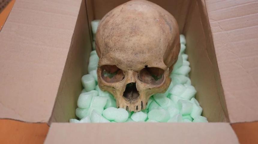 60 yıl önce çaldığı insan kafatasını iade etti! Kimliği bilinmiyor...