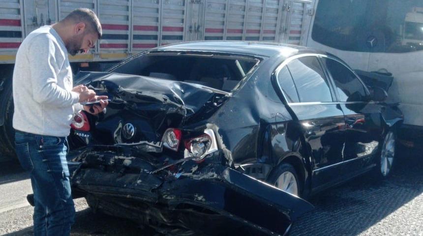 Kulu’da zincirleme trafik kazası: 2 yaralı