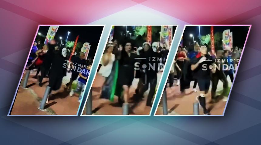 İzmir’de Cadılar Bayramı temalı gece koşusu yapıldı! İşte sosyal medyada gündem olan o anlar