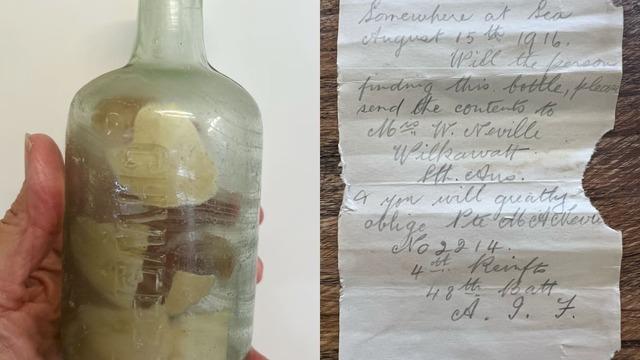 İki askerin 109 yıl önce denize attığı mektuplar ortaya çıktı!