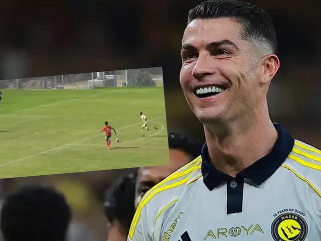 Cristiano Ronaldo'nun oğlundan Türkiye'de şov! Portekiz'i tek başına yetti...