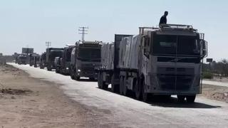 Gazze'ye kısıtlı sayıdaki insani yardım yüklü tırın girişi devam ediyor