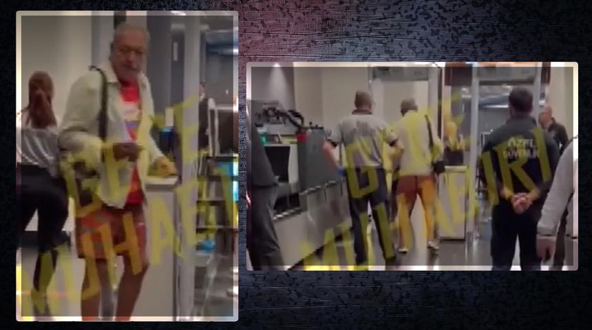 Reha Muhtar havalimanında ortalığı birbirine kattı! “Zulmetmeyi nerede öğrendiniz?"