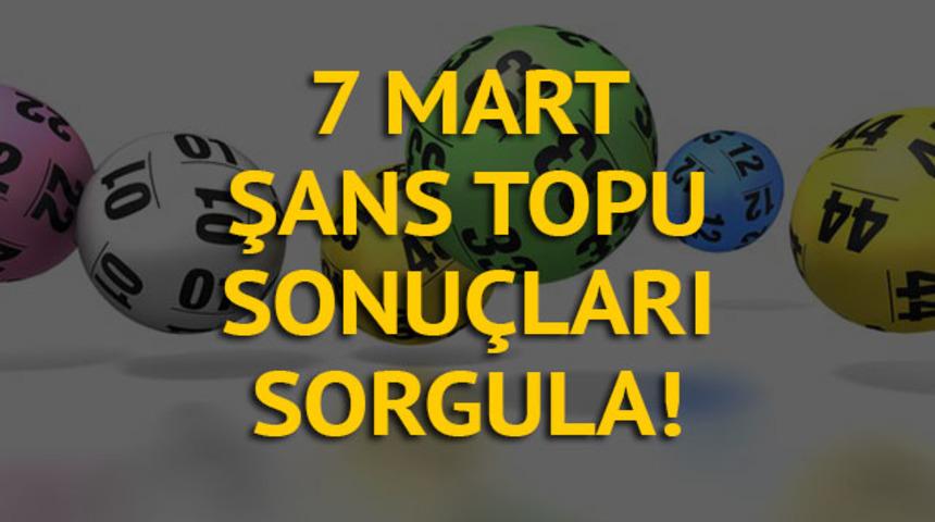 7 Mart Şans Topu sonuçları: 873. haftasında Şans Topu çekilişinde 5+1 bilen 7 kişi çıktı! (Şans Topu sonuçları sorgula!)