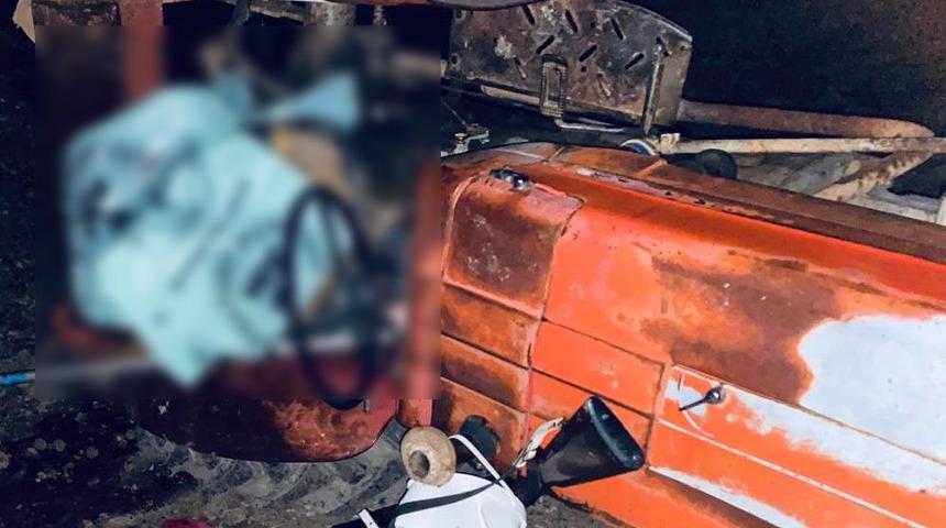 Tokat'ta dağlık alanda traktör devrildi, sürücü hayatını kaybetti