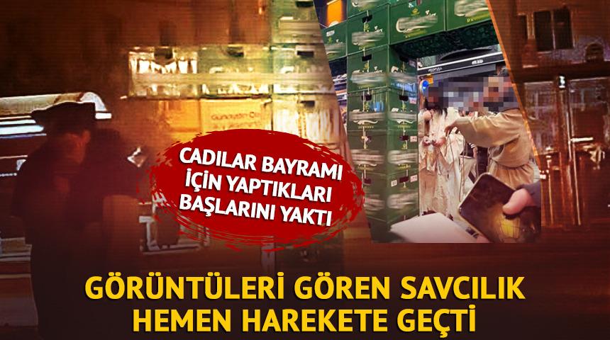 Görüntüler gündem olmuştu! Bira kasalarıyla haç yapan şahıslar gözaltına alındı