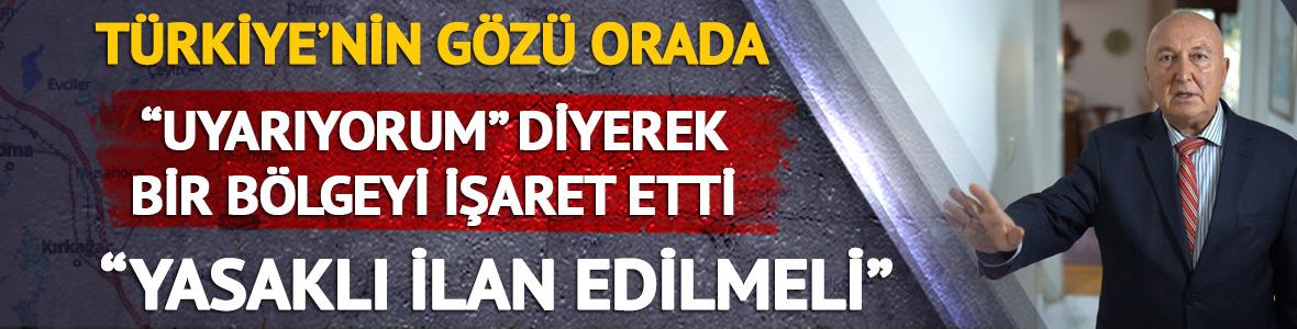 Uzman isim "Uyarıyorum" diyerek orayı işaret etti: "Yapı yasaklı olarak ilan edilmeli"