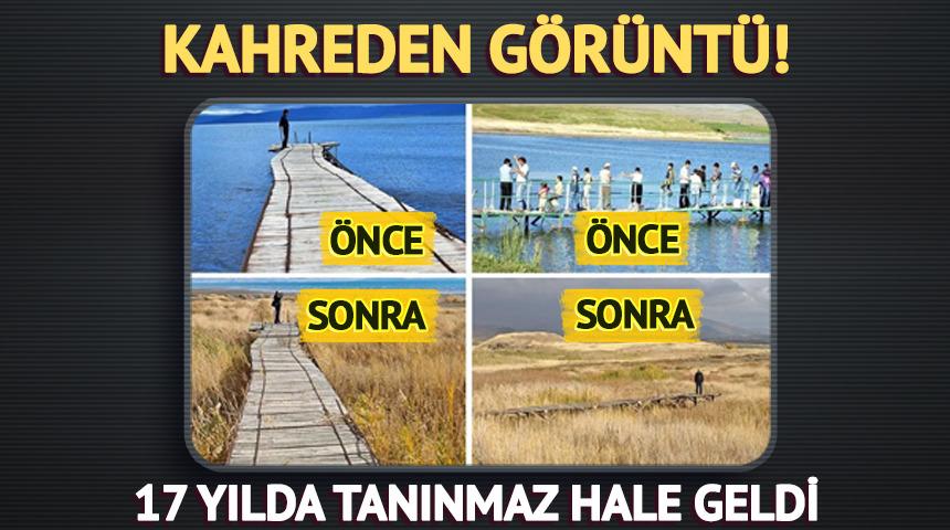 Sular çekildi, 17 yılda tanınmaz hale geldi