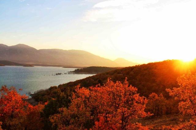 Adatepe Barajı etrafında kartpostallık görüntüler oluştu 1