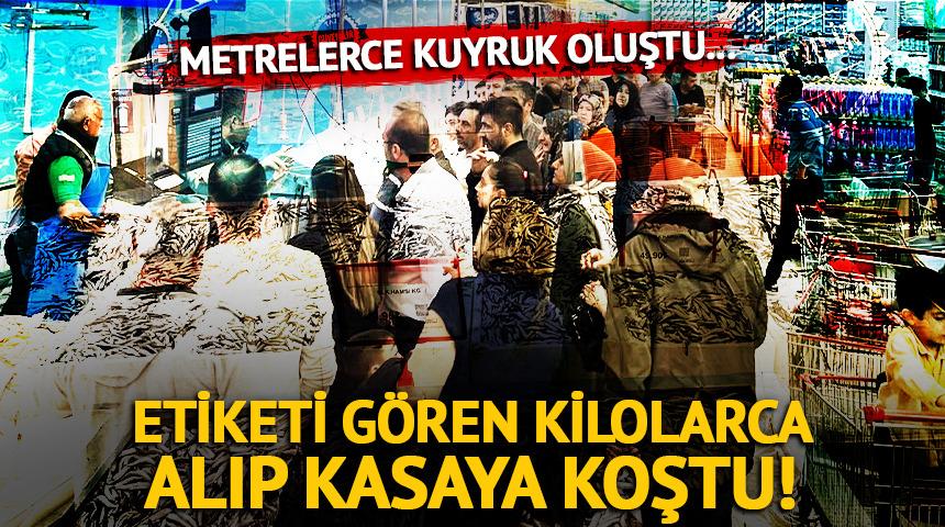 Etiketi gören kilolarca alıp kasaya koştu!