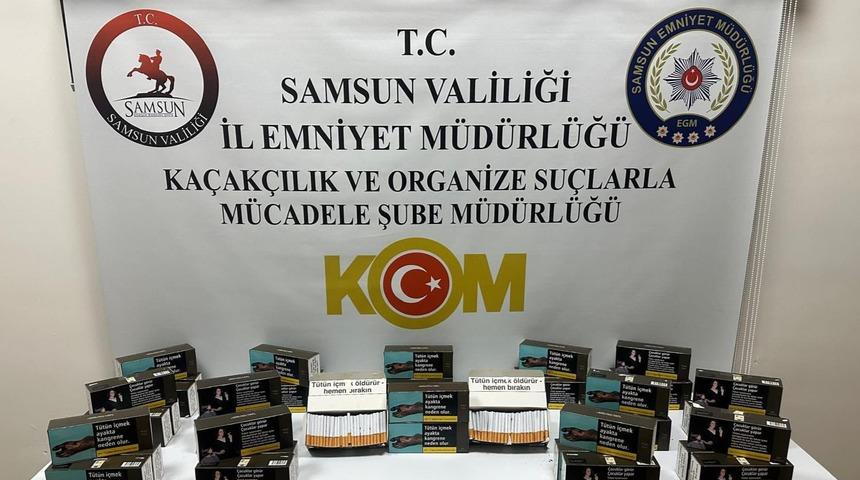 Samsun’da kaçak tütün operasyonu